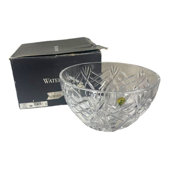 Waterford Westbrooke Lead Crystal Bowl Original Box Centerpiece Fruit Serving 9" - Picture 1 of 8